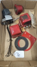 Lot of tractor parts with a 130 badge, a