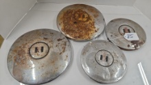 Set of International garden tractor hub caps