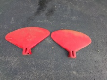 Red metal Tractor Fender