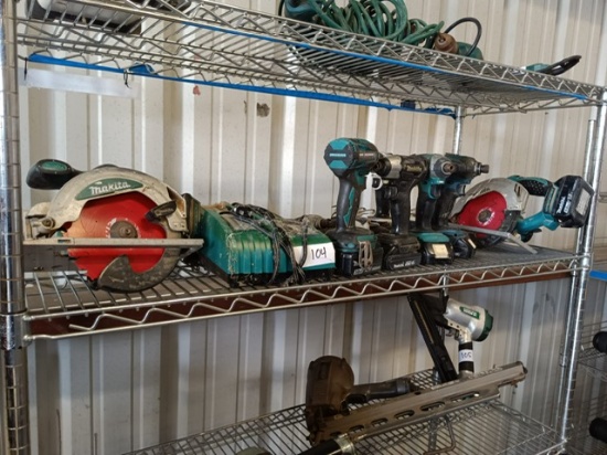 2 MAKITA CIRCULAR SAWS, IMPACT AND ROTARY DRILLS WITH BATTERIES AND CHARGERS