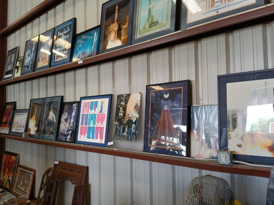 MIDDLE ROW OF FRAMES ONLY