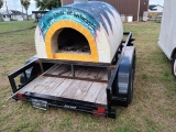 MOBILE BRICK PIZZA OVEN WITH TRAILER