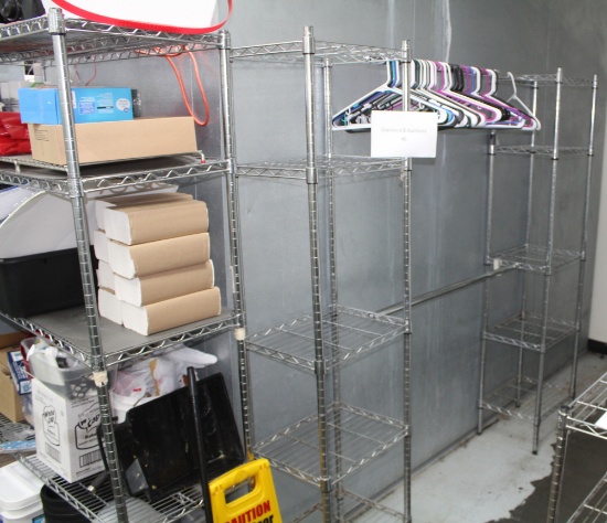 stainless steel clothes rack/shelving