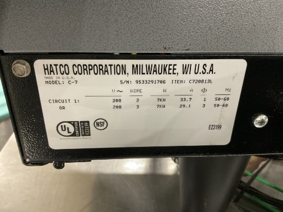 Hatco Hot Water Booster, 208v