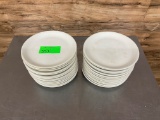 (28) Count White Dining Plates
