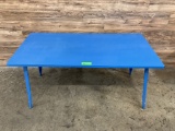 Blue Metal Table