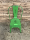 (4) Count Green Metal Chairs