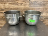 (2) Count 20qt Mixing Bowls
