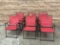 (6) Count Red Outdoor Chairs