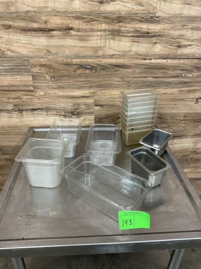 Lot Assortment of Drop-In Food Pans