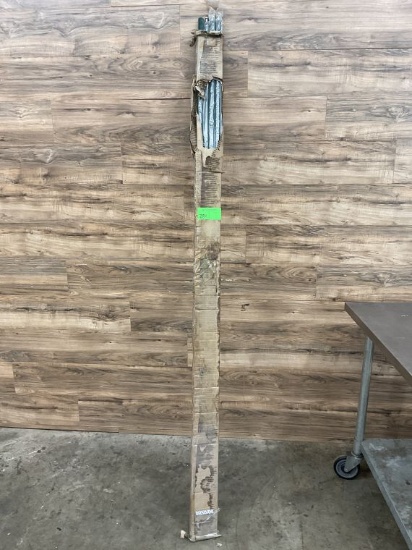 (4) Count Green Epoxy Coated Metro Rack Poles