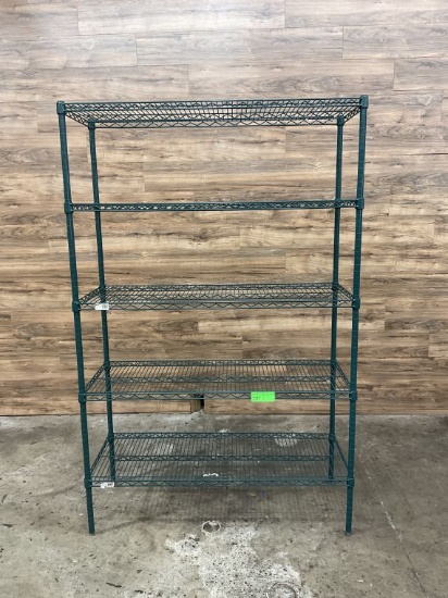 Green Epoxy Coated Metro Rack