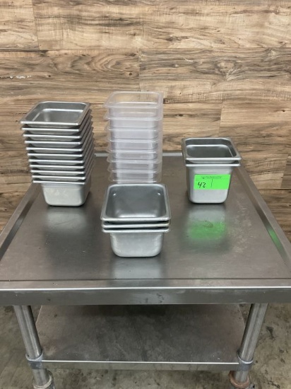 Lot Assortment of 1/6 Size Food Pans