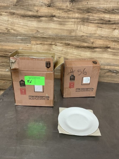 (2) Count Boxes of Salad Plates