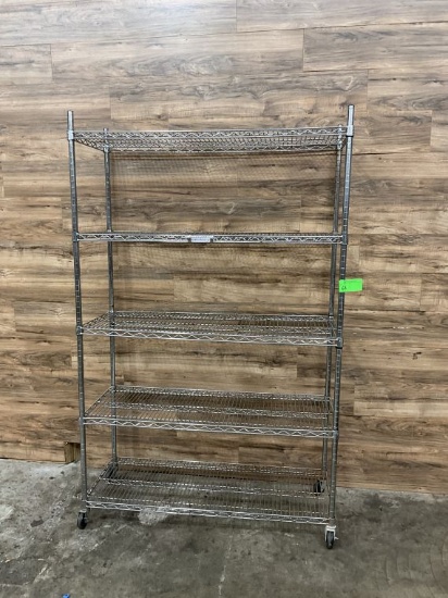 Chrome Metro Rack on Casters