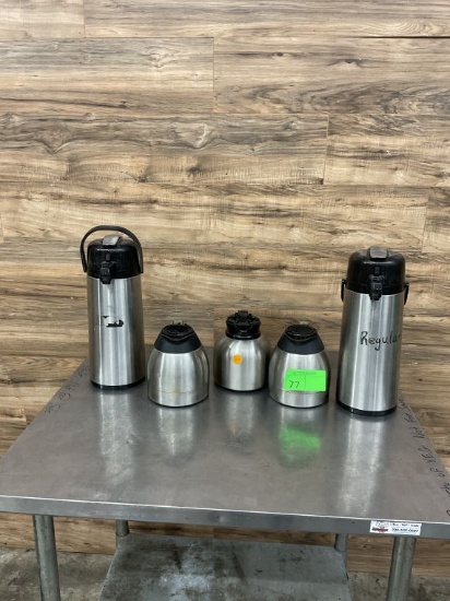 Lot Assortment of Coffee Carafes/Airpots