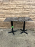(2) Count Wooden Dining Tables