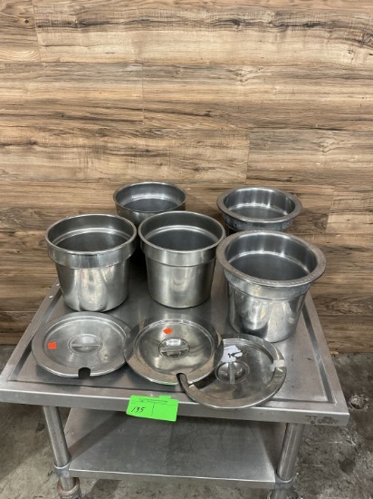 Lot Assortment of Stainless Steel Inserts