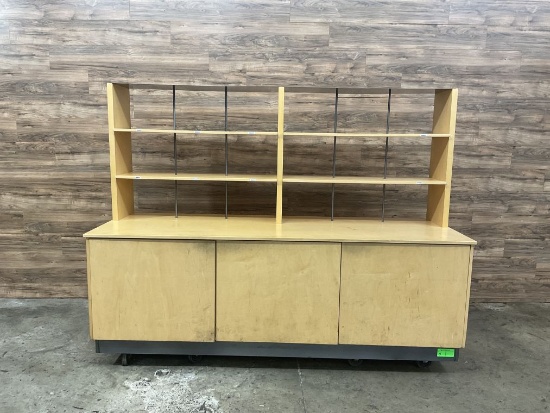 Wooden Cabinet To-Go Station
