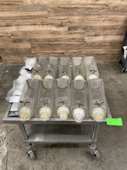 (10) Count EZ-Serv Containers/Dispensers