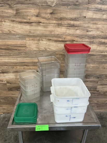 Lot Assortment of Square Food Containers