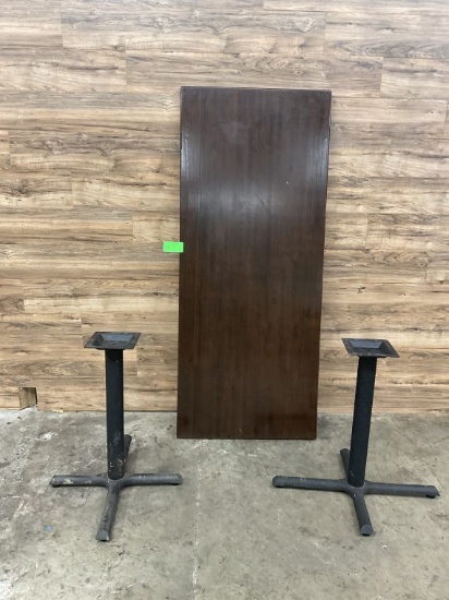 Dark Heavy Duty Wooden Table