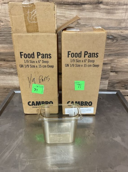 (2) Count Boxes of New Carlisle Food Pans