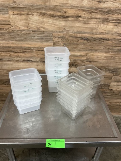 Lot  Assortment of Food Containers & Food Pans