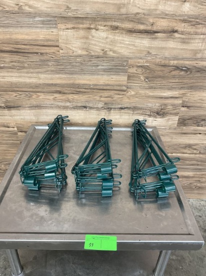 (12) Count Green Wall Brackets