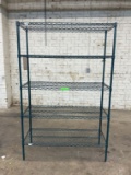 Green Epoxy Coated Metro Rack
