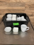 Lot Assortment of Coffee Cups & Salsa Holders