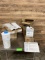 Lot of Sanitizer, Water Filtration Cartridge & Tray-Bag-In-Box