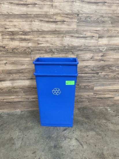 (2) Count Lavex Blue Garbage Cans