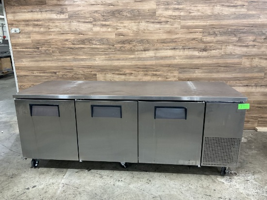 True 3-Door Worktop Refrigerator