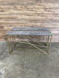 (2) Count Wooden Top Side Tables