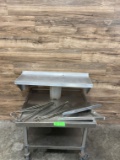 Lot Assortment of Brackets & (1) Aluminum Wall Shelf