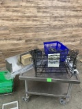 Lot of Shopping Baskets, Chafer Stands & Mop/Broom Holders