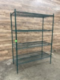 Green Epoxy Coated Metro Rack