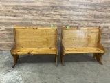 (2) Count Single-Sided Wooden Benches