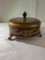 Gilded Floral Lidded Trinket Box with Finial & Claw Feet