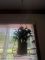 Pair of Hanging Decorative Planters with Foliage