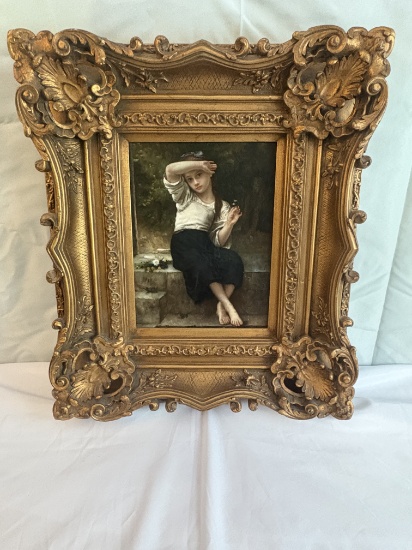 Portrait of a Young Girl, After the French Academic School, Oil on Canvas