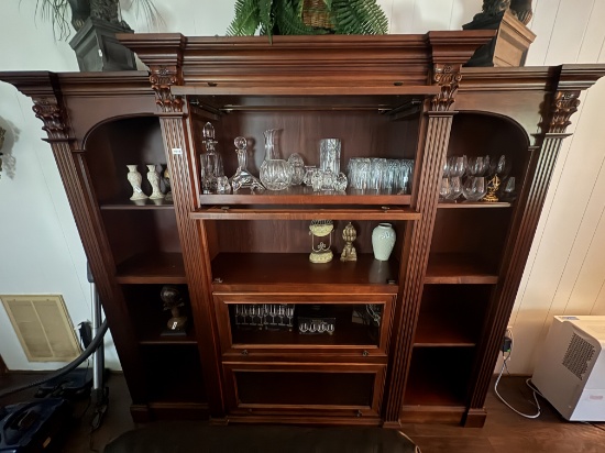 Grand Breakfront Wall Cabinet with Corinthian Columns