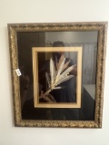 Framed Botanical Giclée Print with Ornate Gold Frame