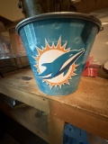 Miami Dolphins Metal Bucket