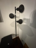 Modern 3-Light Adjustable Floor Lamp in Matte Black