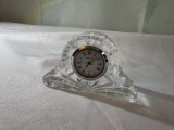 Waterford Crystal Quartz Clock in Fan Motif