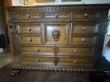 Grand Renaissance Revival Lion-Head Sideboard