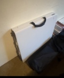 Lifetime-Style Folding Portable Utility Table with Carry Handle