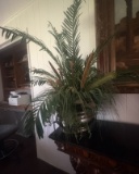 Large Artificial Tropical Arrangement in Decorative Planter